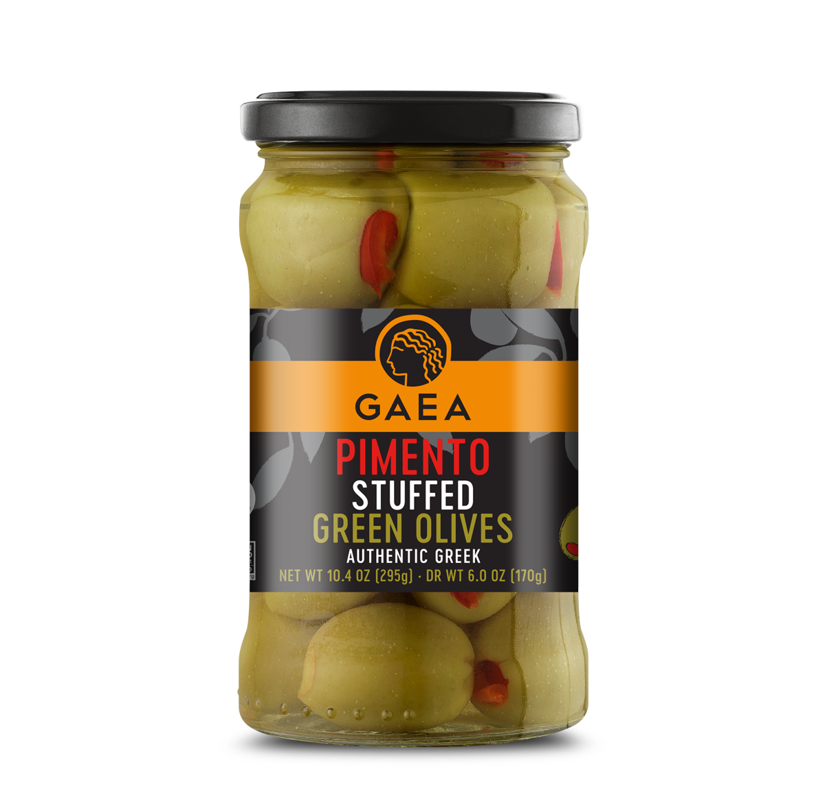 Gaea Stuffed green olives with real pimento GAEA EU