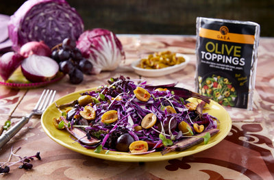 Gaea olive toppings purple salad