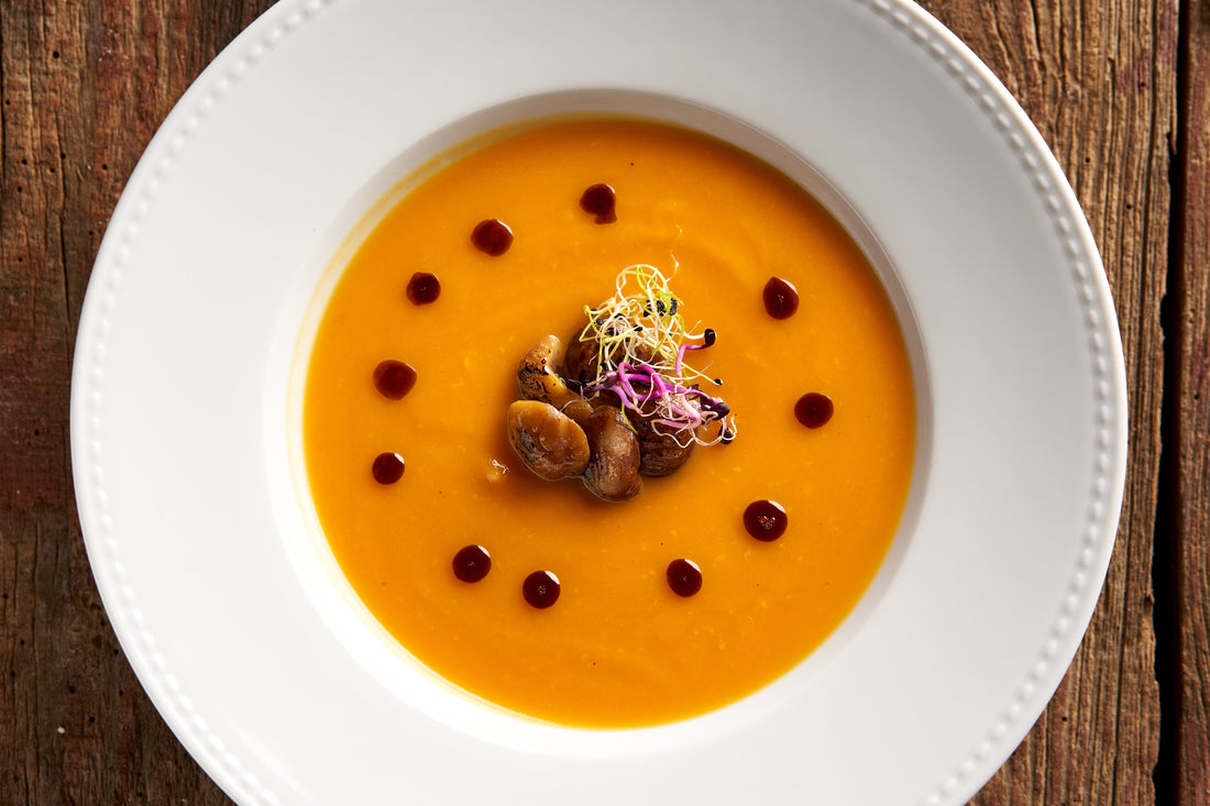 Chestnut and pumpkin soup