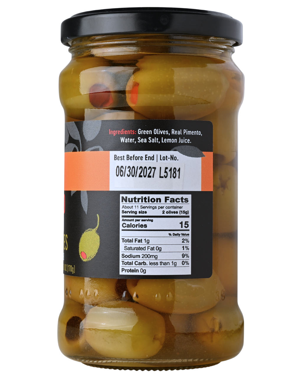 GAEA Pimento stuffed green olives