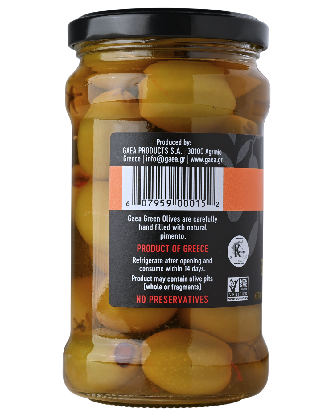 GAEA Pimento stuffed green olives