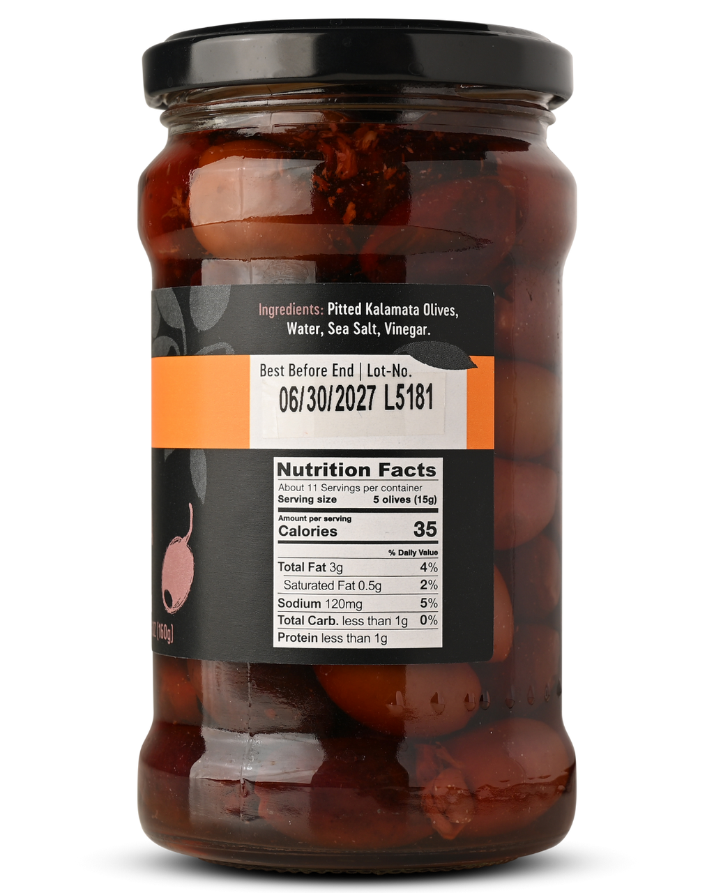 GAEA Pitted Kalamata Olives in a secret brine recipe 315ml