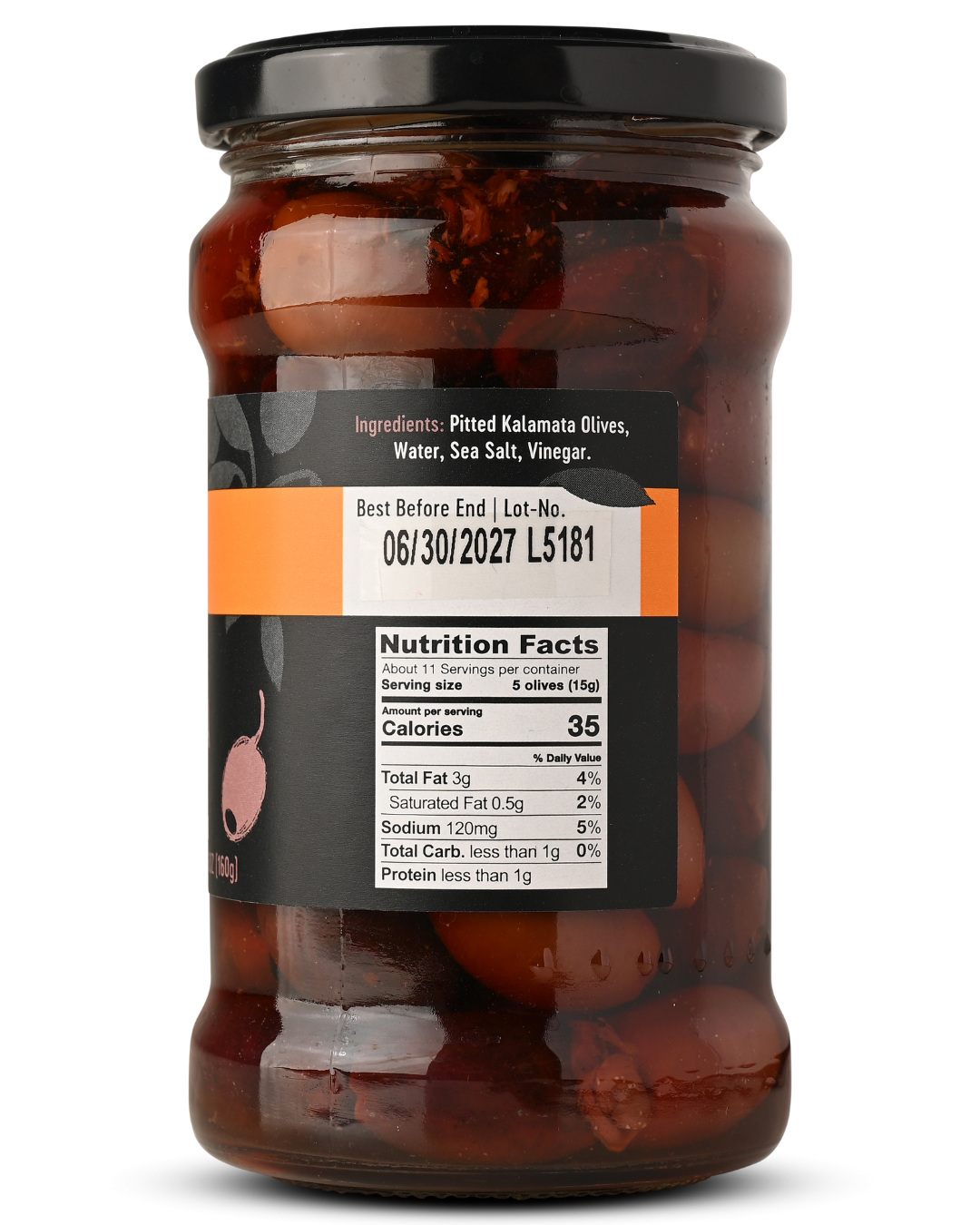 GAEA Pitted Kalamata Olives in a secret brine recipe 315ml