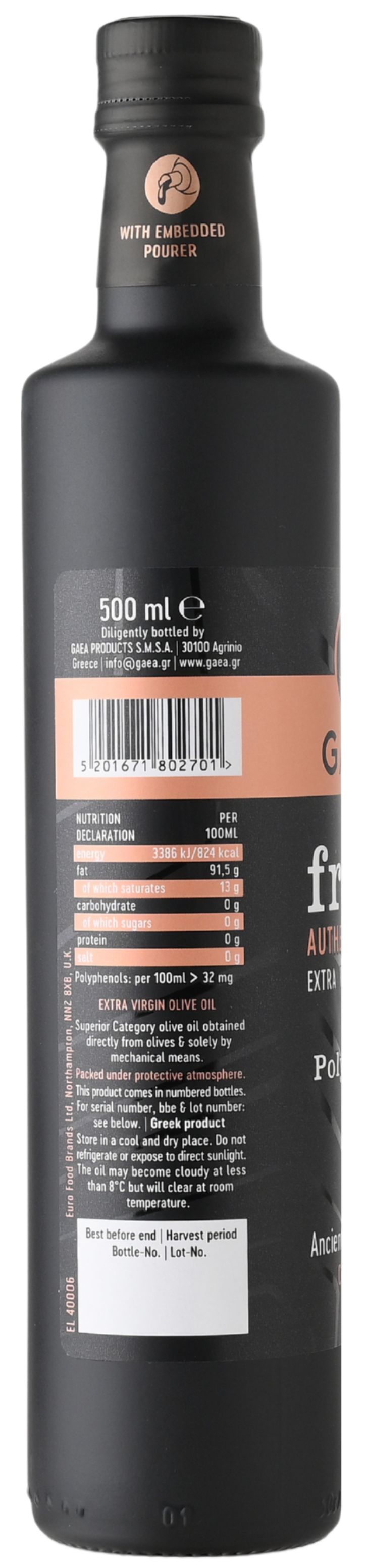 GAEA Fresh Extra Virgin Olive Oil 500ml