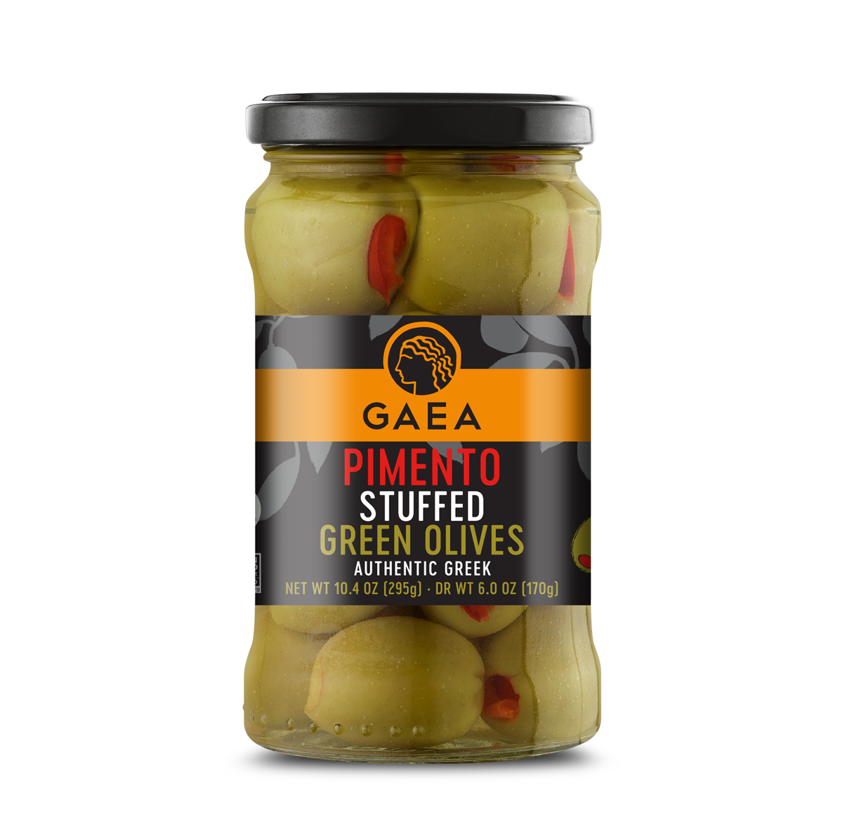 Gaea Stuffed green olives with real pimento
